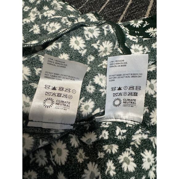 REFORMATION Harley Daisy Green Floral 2 pc Set Corset Crop Top and Skirt Size 0 - Picture 3 of 6